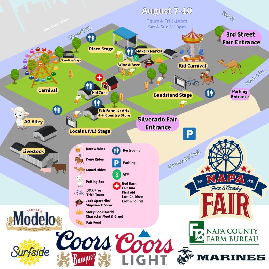 The Napa Town & Country Fair takes place Thursday through Sunday at Napa Valley Expo.