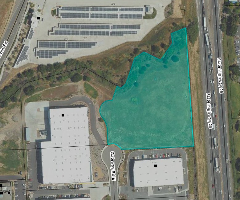 Approved winery development site. Image courtesy Napa County