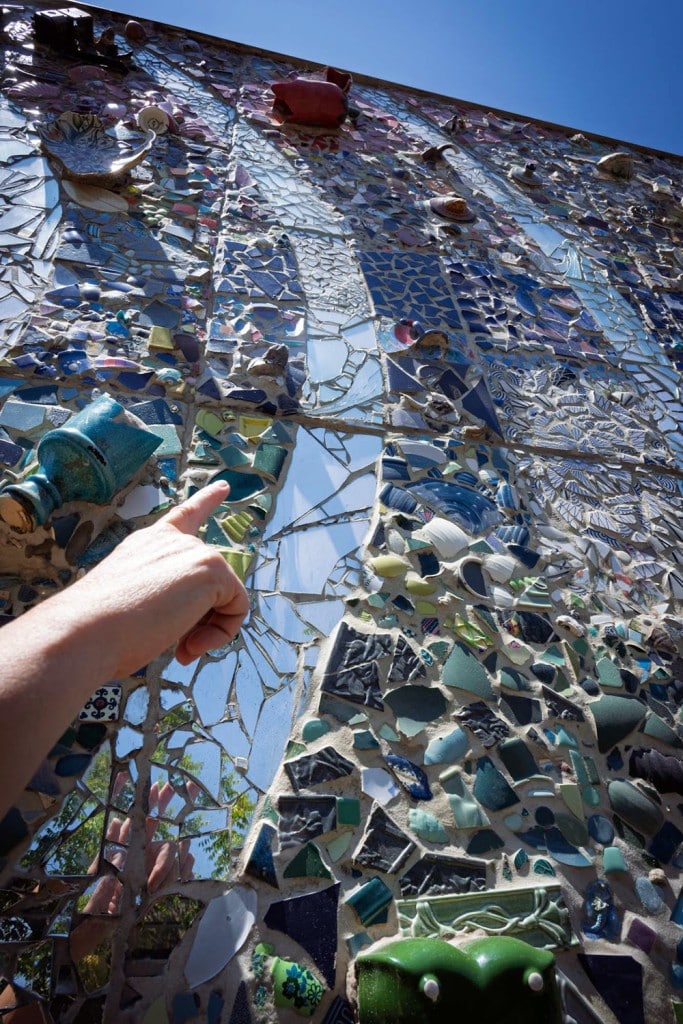 It's a bird! It's a plane! It's the Quake Mosaic, unveiled at the inaugural Rail Arts District Festival on Aug. 24. Izzi Valencia photo