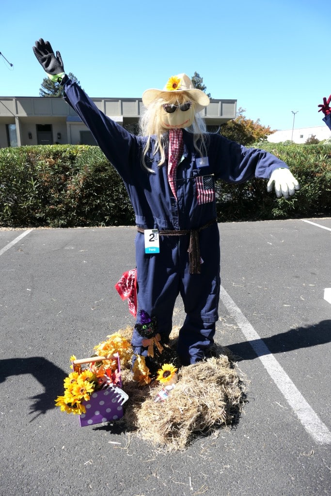 A scarecrow welcomes attendees to a past Fall Faire. Napa County Master Gardeners photo