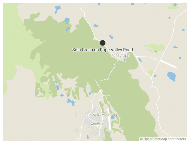 Six lives were lost in a crash in Pope Valley on Sunday. Kerana Todorov image