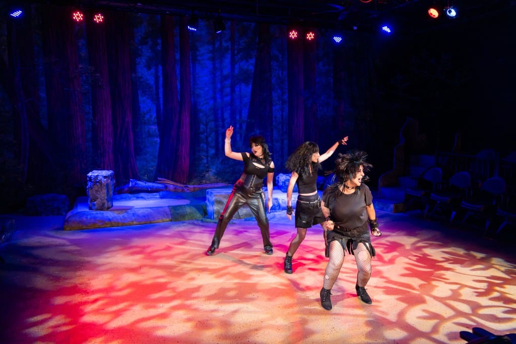 Three Goths (Sarah Lundstrom, Emma Sutherland and Pilar Gonsales) are drawn to the realm of the Rebobs. Kurt Gonsalves/KMG Design photo