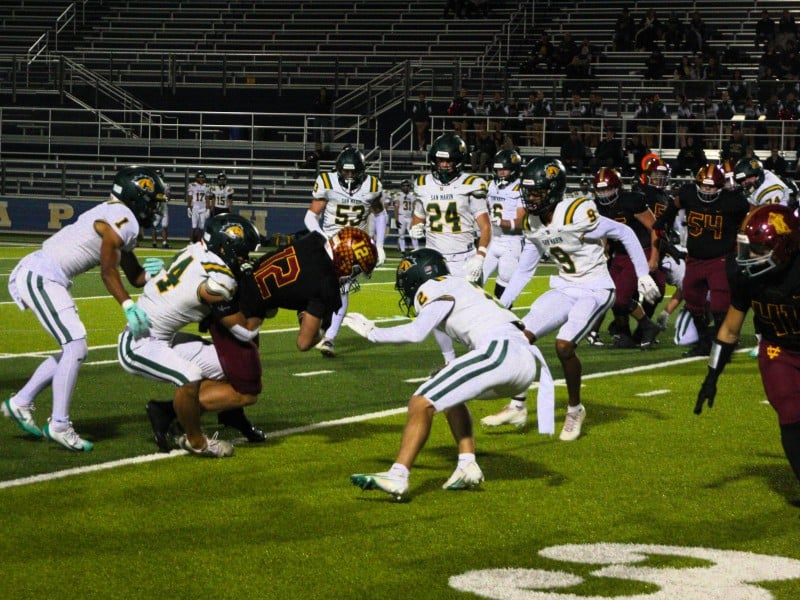 Vintage rushes against San Marin on Oct.30. Kyle Foster photo