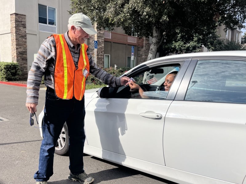 Voters on Tuesday stopped by the Holiday Inn Express and Suites in American Canyon to drop off ballots or to vote in the special election. Griffin Jones photo