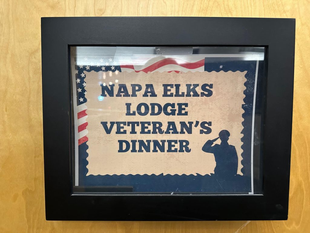 Veterans Dinner at Napa Elks Lodge 11/13/25. Lisa Adams Walter photo