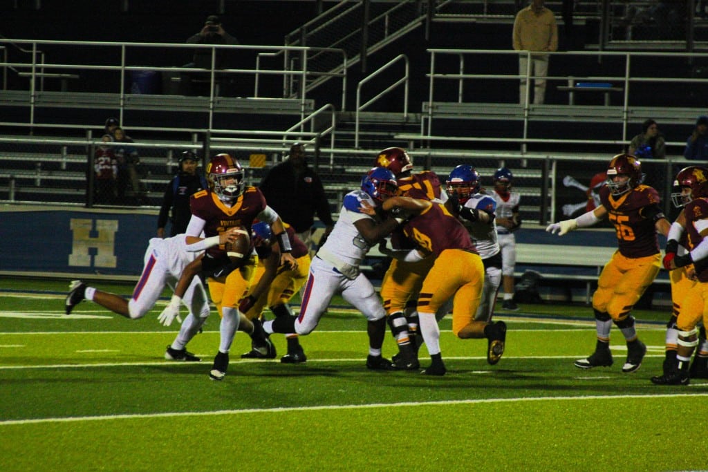 Vintage High School wins playoff game vs. San Leandro at Memorial Stadium Nov. 14, 2025. Kyle Foster photo