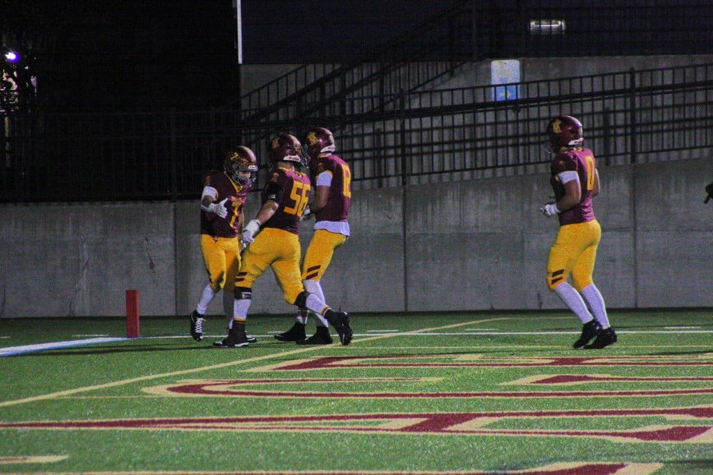 Vintage High School wins playoff game vs. San Leandro at Memorial Stadium Nov. 14, 2025. Kyle Foster photo