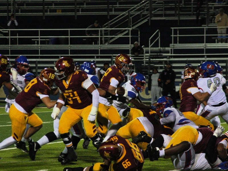 Vintage High School wins playoff game vs. San Leandro at Memorial Stadium Nov. 14, 2025. Kyle Foster photo