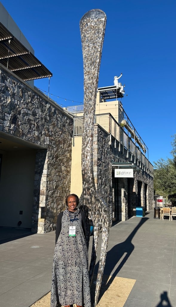Wanijiru Mureithi, a wine consultant based in Kenya, was among the international visitors who took part in Global Buyers Marketplace late October at CIA at Copia in Napa. The Wine Institute organized the conference to connect buyers to California wineries. Kerana Todorov photo