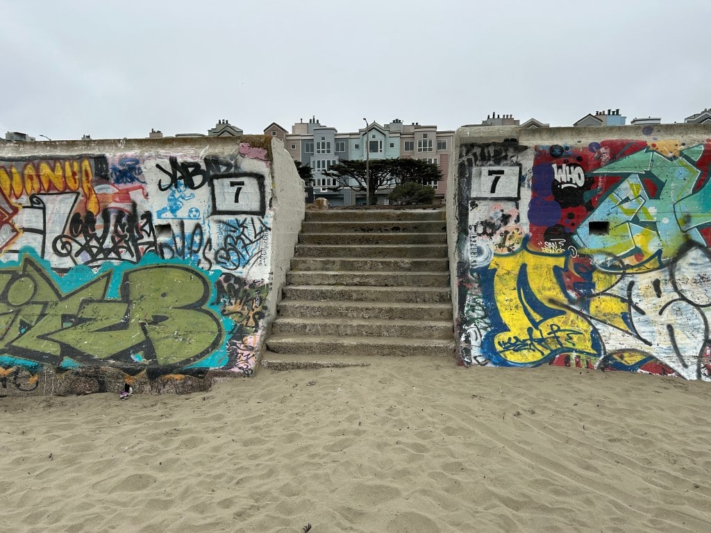 Urban art at Ocean Beach in San Francisco. John Schminky photo