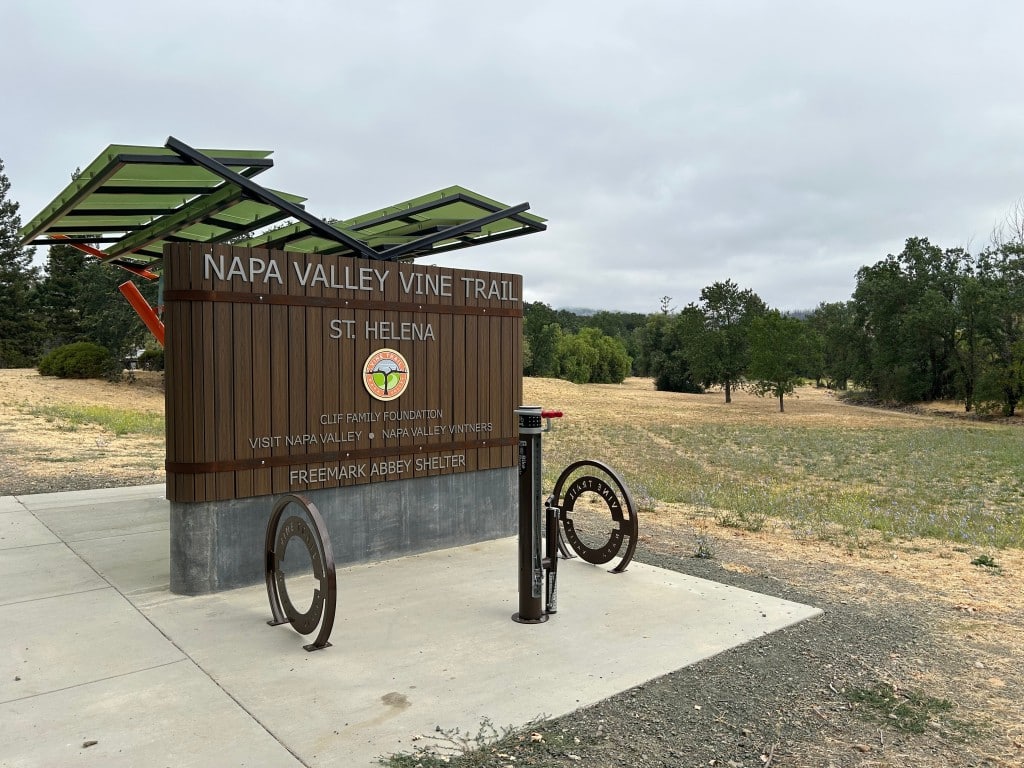 The St. Helena stop on the Napa Valley VIne Trail. John Schminky photo