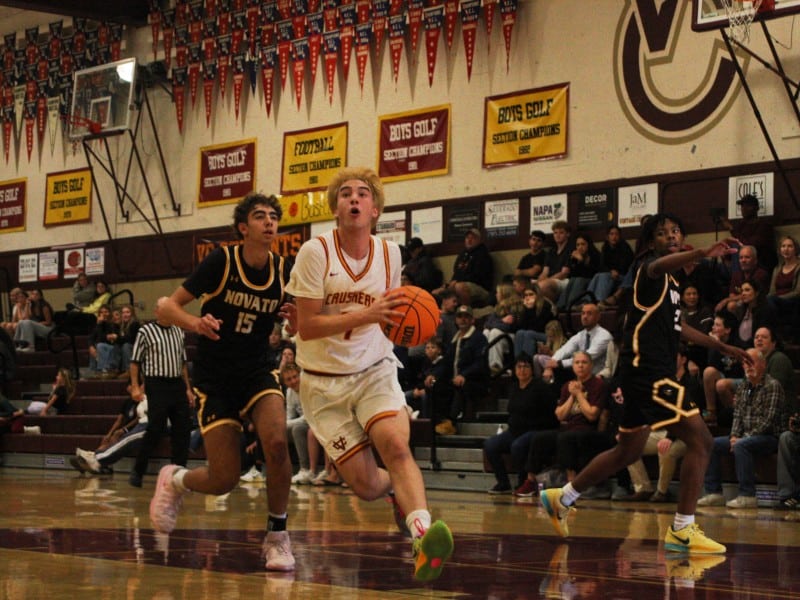 Vintage High Boys Basketball wins over Novato. Nov. 26, 2025 Kyle Foster photo