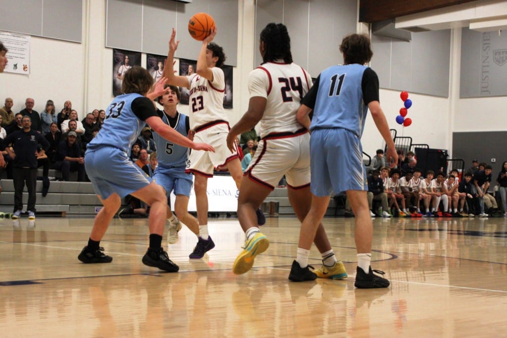 Justin-Siena beat Napa High boys basketball on Feb.7 at Dan Clark Gym. Kyle Foster photo