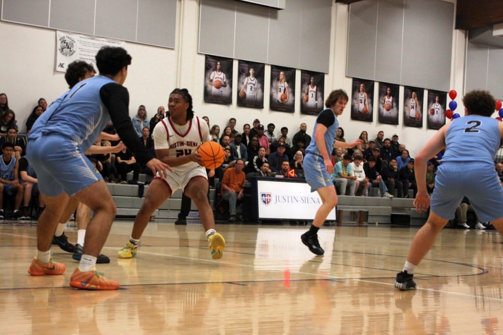 Justin-Siena beat Napa High boys basketball on Feb.7 at Dan Clark Gym. Kyle Foster photo