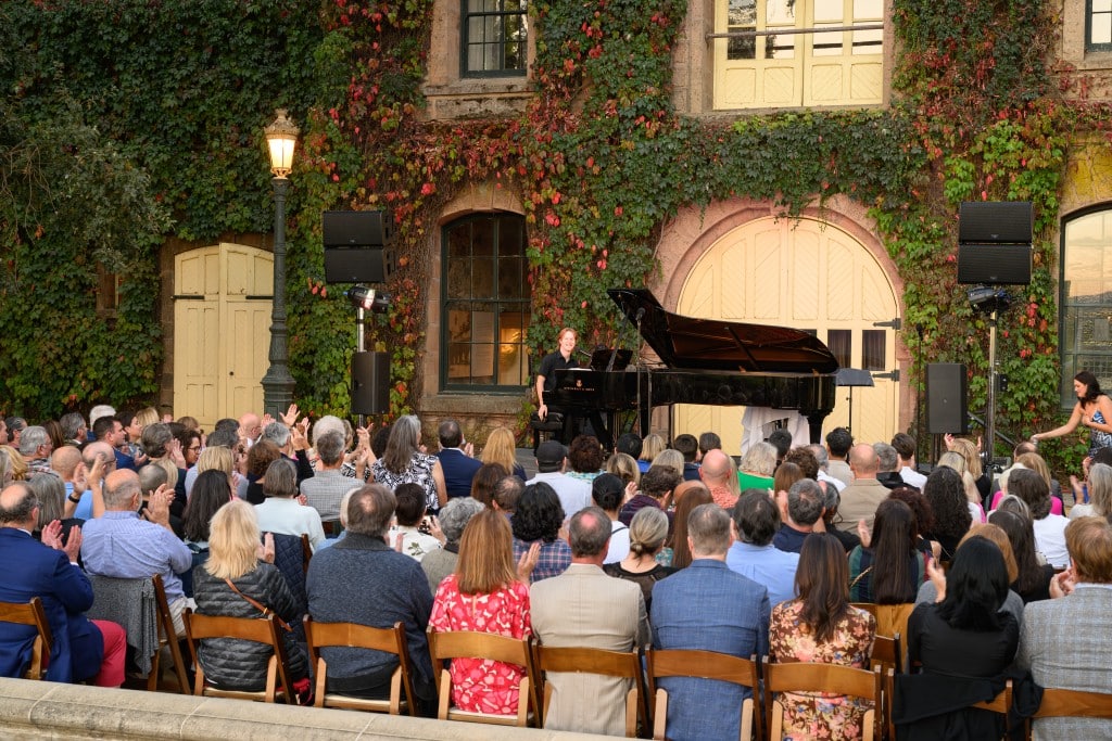 Jackson U’Ren performs as part of Broadway and Vine, at Inglenook Winery. Bob McClenahan photo