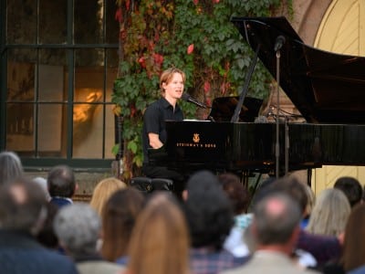 Jackson U’Ren performs as part of Broadway and Vine, at Inglenook Winery. Bob McClenahan photo