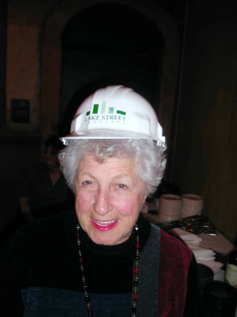 woman in a hard hat
