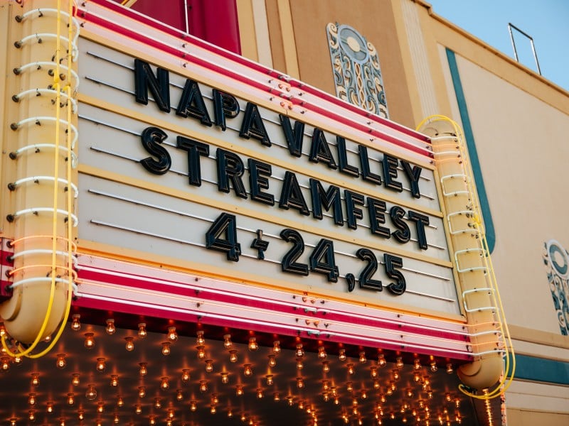 Napa Valley StreamFest 2026 Uptown Theatre marquis. Napa Valley StreamFest photo
