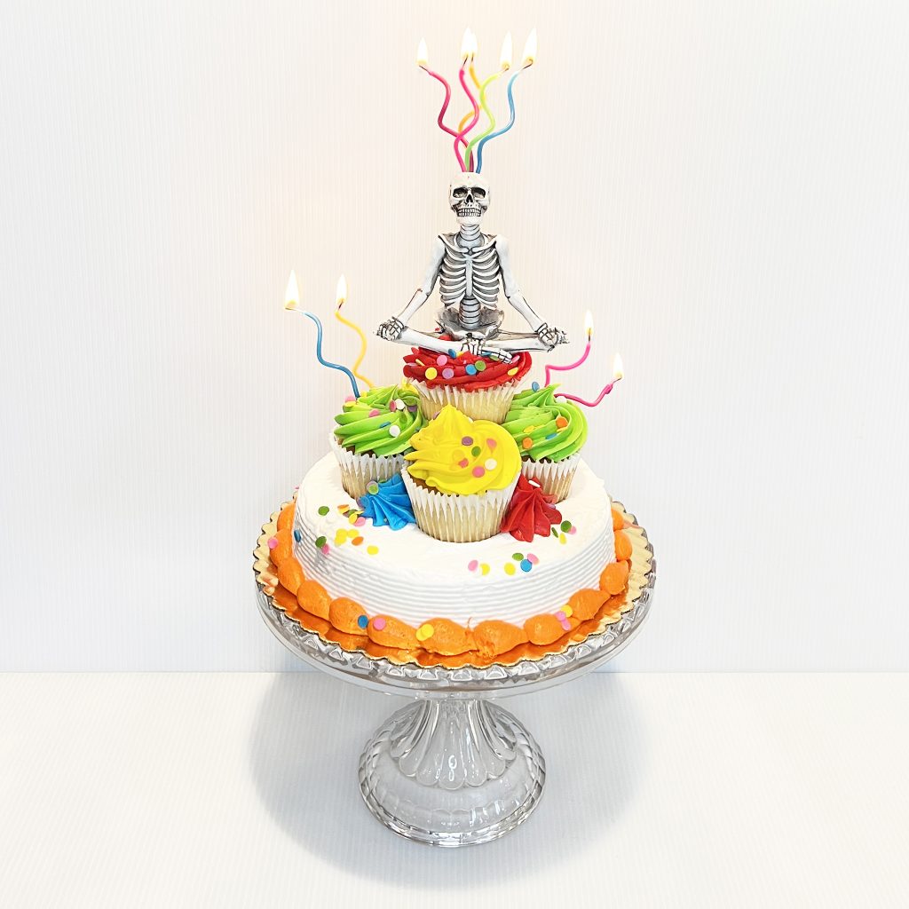 "A Zen Life Of Cake" still life by Katherine Zimmer.