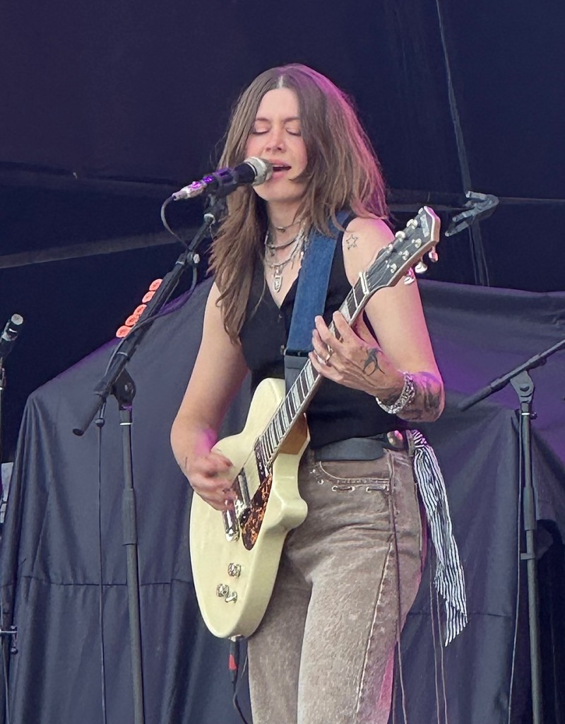 Larkin Poe’s Rebecca Lovell at BottleRock ’26. David Kerns photo